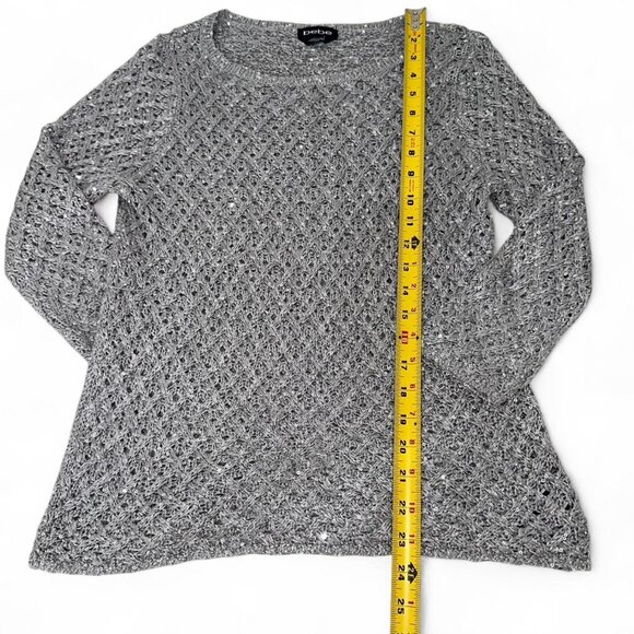 Grey Bebe knit top with sequins - Picture 3 of 8